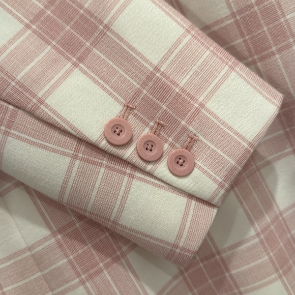 Elie Tahari NWT Pink Amelia Plaid Blazer 💕 - Picture 8 of 10
